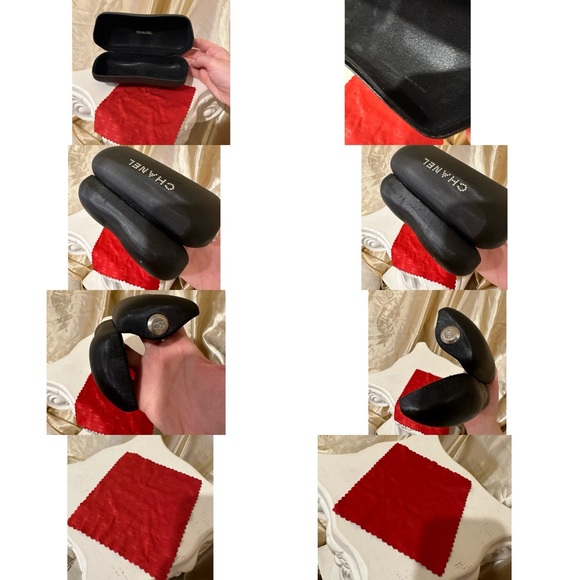 Chanel 4092 Rimless Crystal Rhinestone CC Vintage Y2K Sunglasses in Brown Hue - Picture 17 of 17